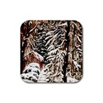  Castle Yard In Winter by Ave Hurley   Rubber Square Coaster (4 pack)