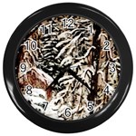  Castle Yard In Winter by Ave Hurley   Wall Clock (Black)