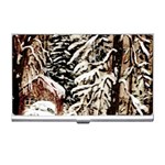  Castle Yard In Winter by Ave Hurley   Business Card Holder
