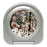  Castle Yard In Winter by Ave Hurley   Travel Alarm Clock