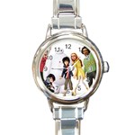 898bdfe94e056421bffd132a4788a890 Round Italian Charm Watch