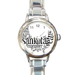 Sankofashirt Round Italian Charm Watch