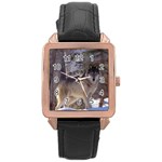 Gray Wolf Rose Gold Leather Watch 