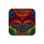 jamminarts  Rubber Square Coaster (4 pack)