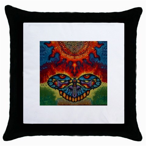 jamminarts  Throw Pillow Case (Black) from ArtsNow.com Front