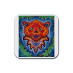 06b-OrangecrushBearf Rubber Coaster (Square)