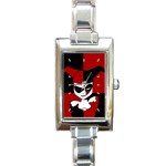 463072 Rectangular Italian Charm Watch