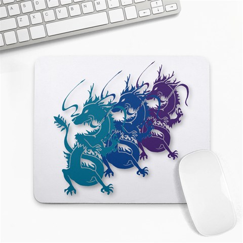 Colored Dragons Large Mousepad from ArtsNow.com Front
