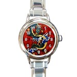 Dragon Round Italian Charm Watch