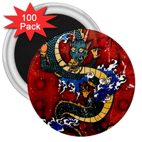 Dragon 3  Magnet (100 pack) from ArtsNow.com Front
