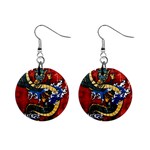 Dragon 1  Button Earrings