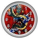 Dragon Wall Clock (Silver)