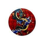 Dragon Rubber Round Coaster (4 pack)