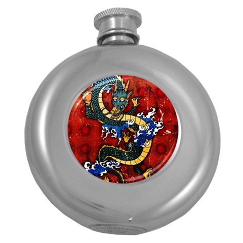 Dragon Hip Flask (5 oz) from ArtsNow.com Front