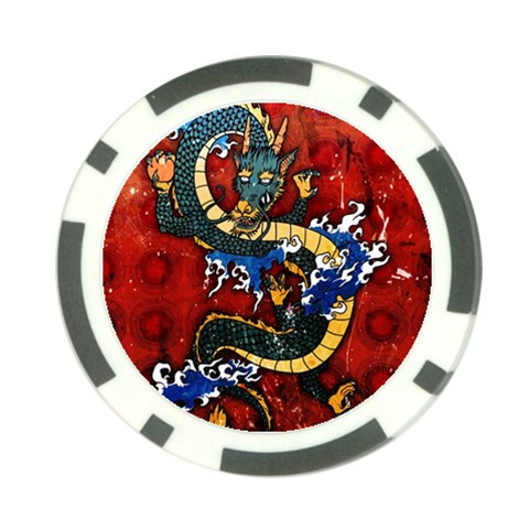 Dragon Poker Chip Card Guard from ArtsNow.com Back