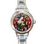 Geisha Round Italian Charm Watch