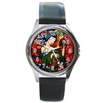 Geisha Round Metal Watch