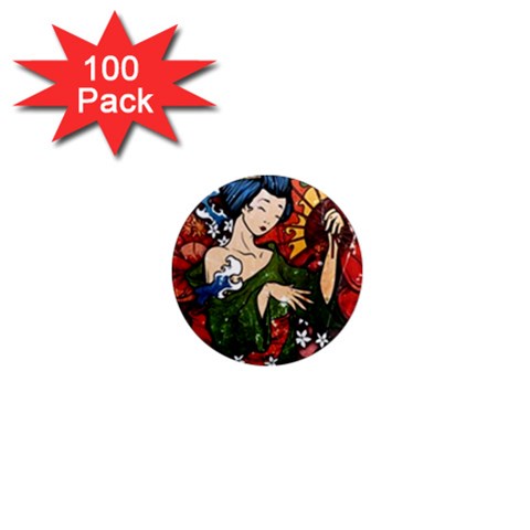 Geisha 1  Mini Magnet (100 pack)  from ArtsNow.com Front