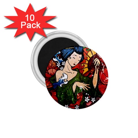 Geisha 1.75  Magnet (10 pack)  from ArtsNow.com Front