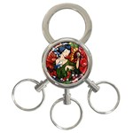 Geisha 3-Ring Key Chain