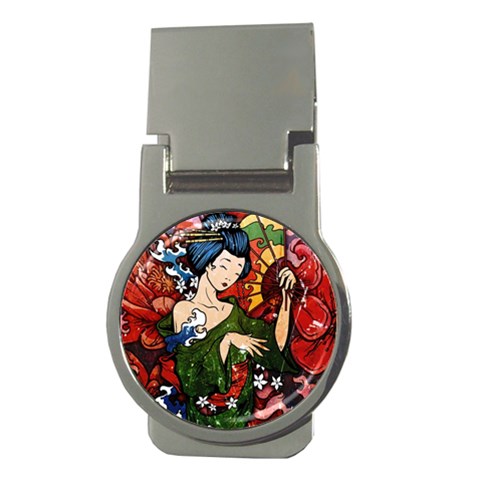Geisha Money Clip (Round) from ArtsNow.com Front