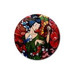 Geisha Rubber Round Coaster (4 pack)