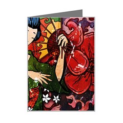 Geisha Mini Greeting Card from ArtsNow.com Left