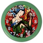 Geisha Color Wall Clock