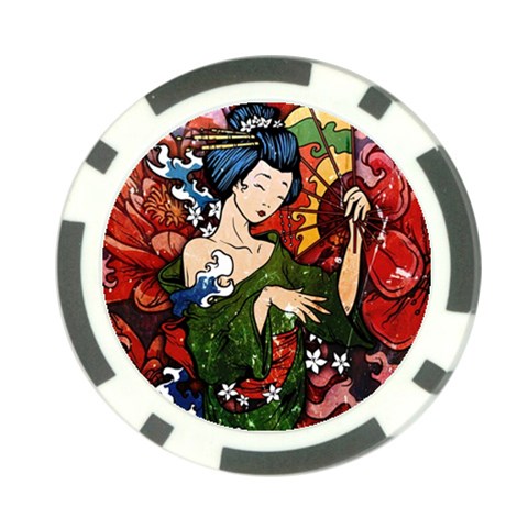 Geisha Poker Chip Card Guard (10 pack) from ArtsNow.com Back