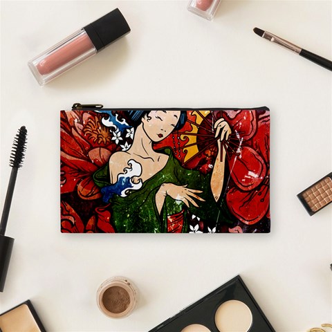Geisha Cosmetic Bag (Small) from ArtsNow.com Front