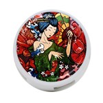 Geisha 4-Port USB Hub (Two Sides)