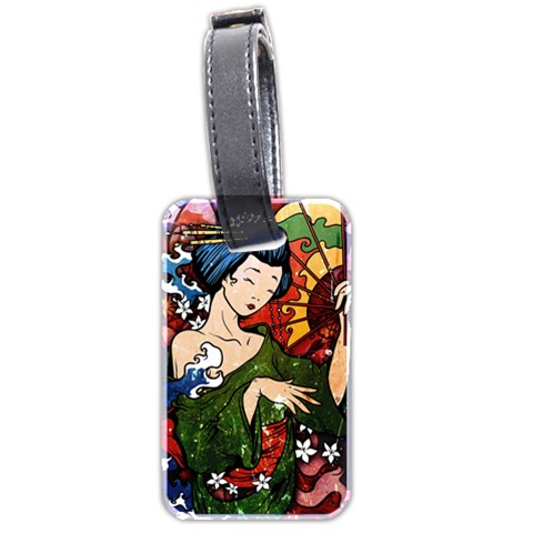 Geisha Luggage Tag (two sides) from ArtsNow.com Front