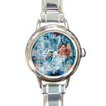 Retro Girls Round Italian Charm Watch