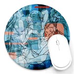 Retro Girls Round Mousepad