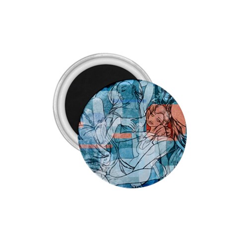 Retro Girls 1.75  Magnet from ArtsNow.com Front
