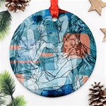 Retro Girls Ornament (Round)