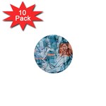 Retro Girls 1  Mini Magnet (10 pack) 