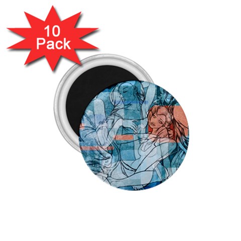 Retro Girls 1.75  Magnet (10 pack)  from ArtsNow.com Front