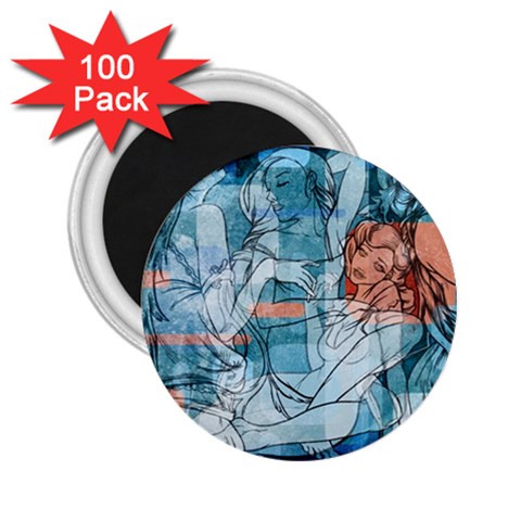 Retro Girls 2.25  Magnet (100 pack)  from ArtsNow.com Front