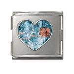 Retro Girls Mega Link Heart Italian Charm (18mm)