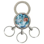 Retro Girls 3-Ring Key Chain