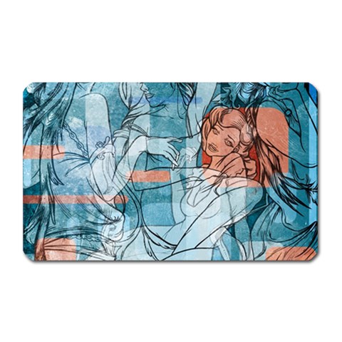Retro Girls Magnet (Rectangular) from ArtsNow.com Front