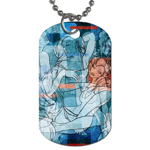 Retro Girls Dog Tag (One Side) from ArtsNow.com Front