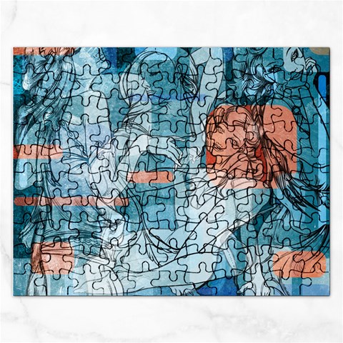 Retro Girls Jigsaw Puzzle (Rectangular) from ArtsNow.com Front