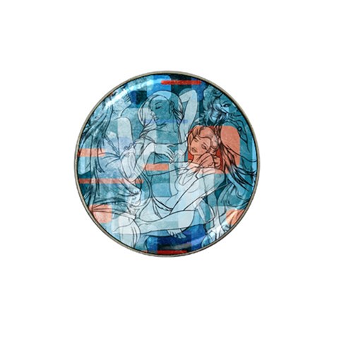 Retro Girls Hat Clip Ball Marker (10 pack) from ArtsNow.com Front