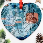 Retro Girls Heart Ornament (Two Sides)