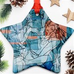 Retro Girls Star Ornament (Two Sides)