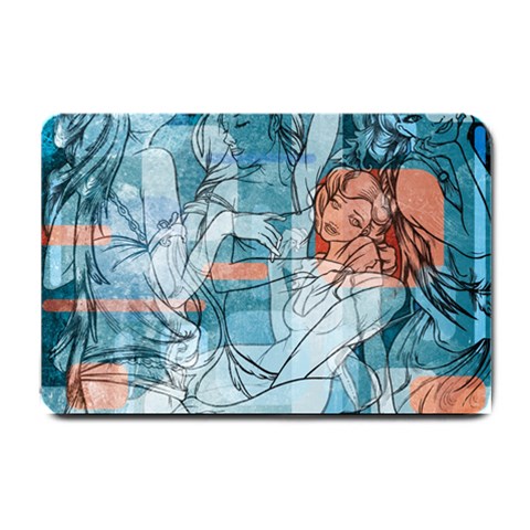 Retro Girls Small Doormat from ArtsNow.com 24 x16  Door Mat