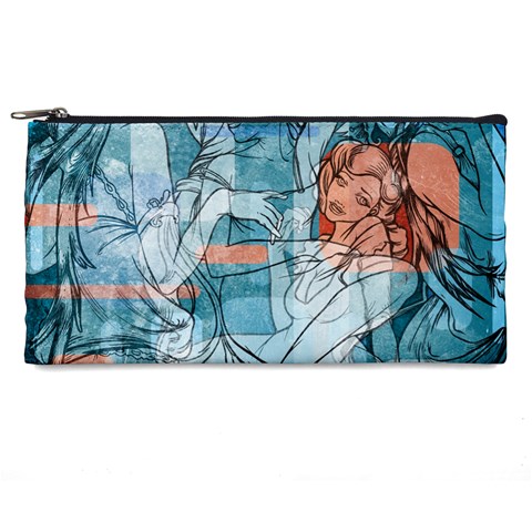 Retro Girls Pencil Case from ArtsNow.com Front