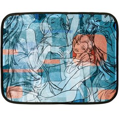 Retro Girls Double Sided Fleece Blanket (Mini) from ArtsNow.com 35 x27  Blanket Back